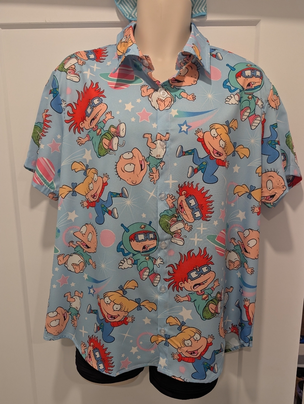 Rugrats Light Blue Button-Up Shirt